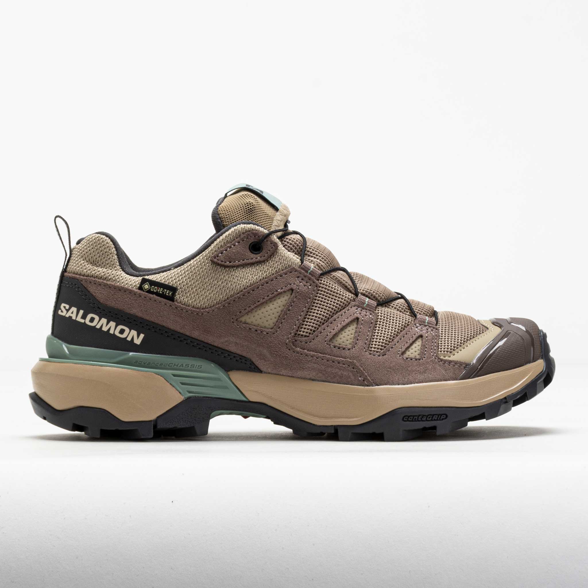 Salomon X Ultra 360 LTR GTX Women's Hiking Shoes Desert Tan/Iron/Green Milieu