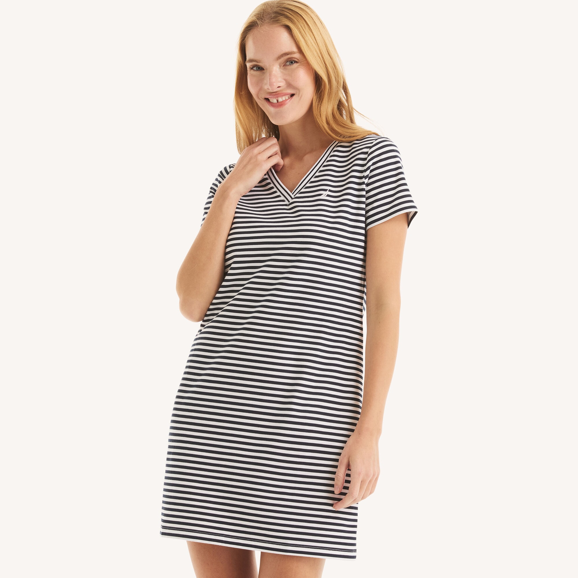 laura jersey midi shirt dress Monroe Travel Jersey Dress main image 0