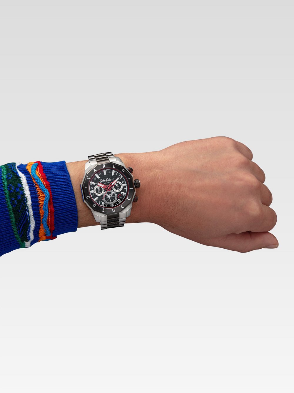 Carlo Colucci Quarz Chronograph Herren silber, ONE SIZE Image