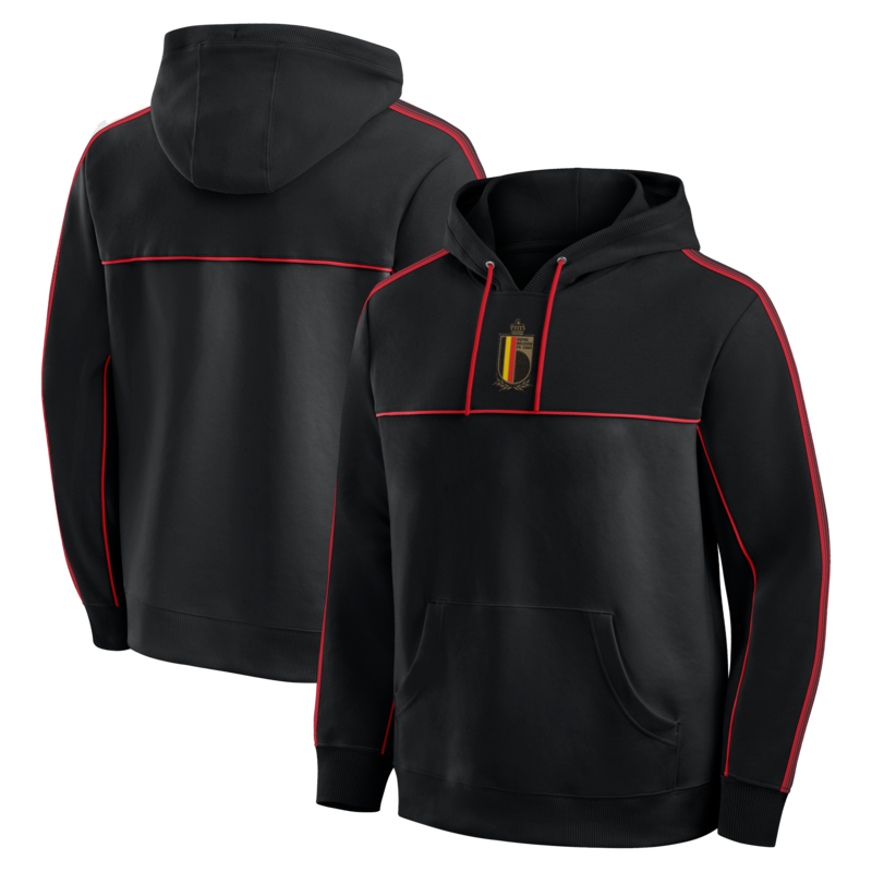 Belgischer Retro-Kapuzenpullover – Schwarz – Herren Image