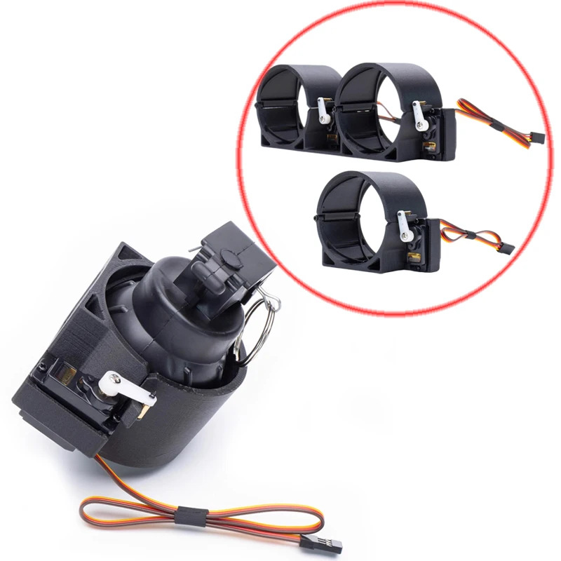 1PCS Single/Double Shot Nutzlast Werfer Quick-Release Säulen Drop Gerät Optional Metall Getriebe Servo für FPV Drone/RC Starrflügel Image