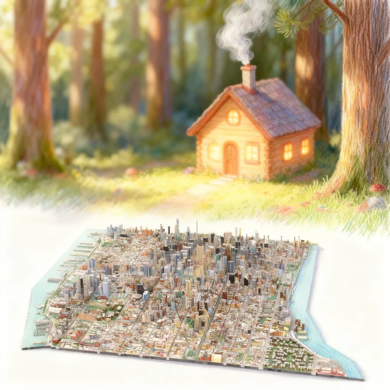 93123 Teile MOC Architektur Midtown Manhattan New York City Modellbausatz Weihnachtsgeschenke Spielzeug Bausteine Kinder Geburtstagsgeschenk Image