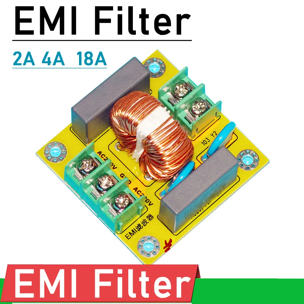 DYKB 2A 4A 18A EMI Filter modul Reinigung power Purifier AC 220V Filter Bord FÜR Audio power decoder Verstärker Image