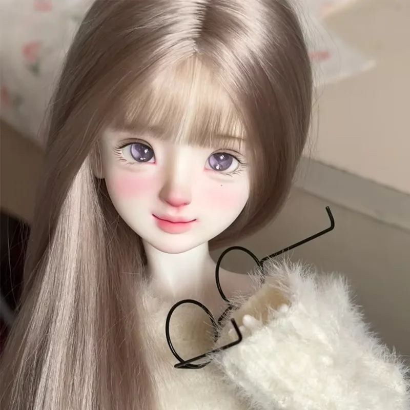 Neuer SD-Puppenkopf, BJD-Puppe im Maßstab 1/4; wunderschönes Alltagsmädchen, hochwertiges Daili-Harz, nur ein Kopf Image