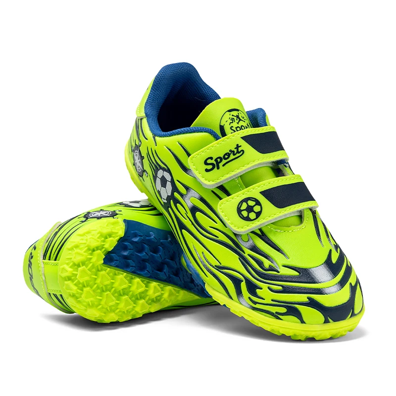 Kinder Athletische Fußballschuhe Rasen Fußball Turnschuhe Outdoor Fester Boden Fußballschuhe Kind Anti-Rutsch-Fußball Sportschuhe