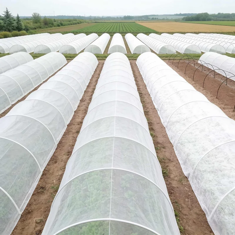 Verdickter Vliesstoff-Gartenmulch, 160 cm x 1000 cm, Pflanzenschutzabdeckung für Gemüse und Obstbäume, Frostschutz, Isolierung Image