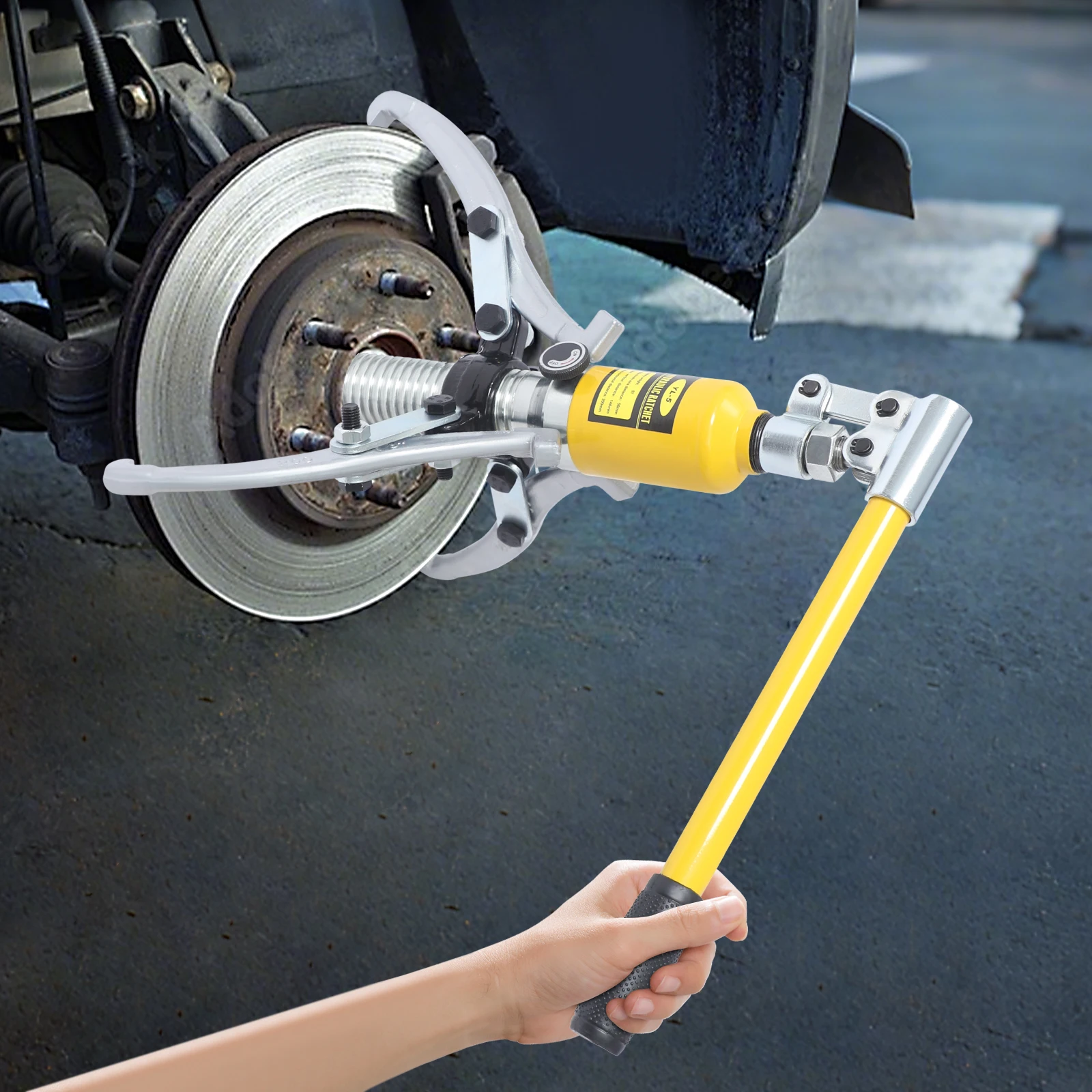 Hydraulischer Abzieher 5T, Hydraulischer Radnabenabzieher mit 3 Klauen, Hydraulischer Lagerabzieher Image