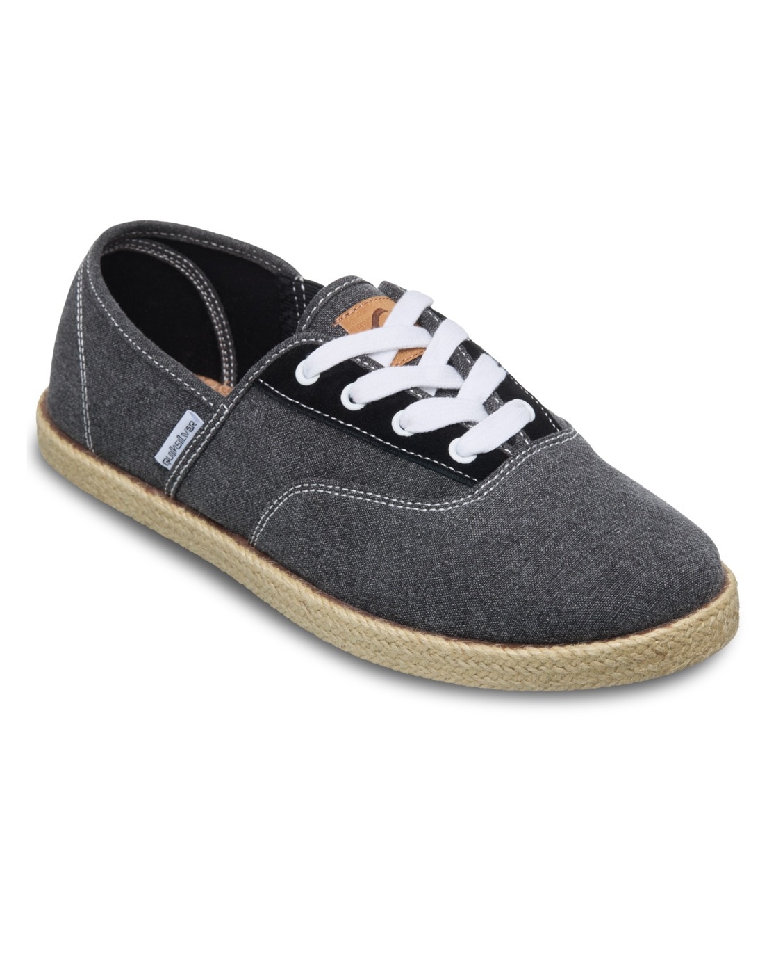 Sneaker QUIKSILVER "Espadrilled Up", Herren, Gr. 10 (43), solid schwarz, Obermaterial:Obermaterial: 82, 95% Baumwolltextil/ 12% Wildleder/ 4% Elasthan/ 1, 05% Metall, Futter: 100% Baumwolltextil, Laufsohle: 60% Textil, 40% TPR;, Schuhe Sneaker