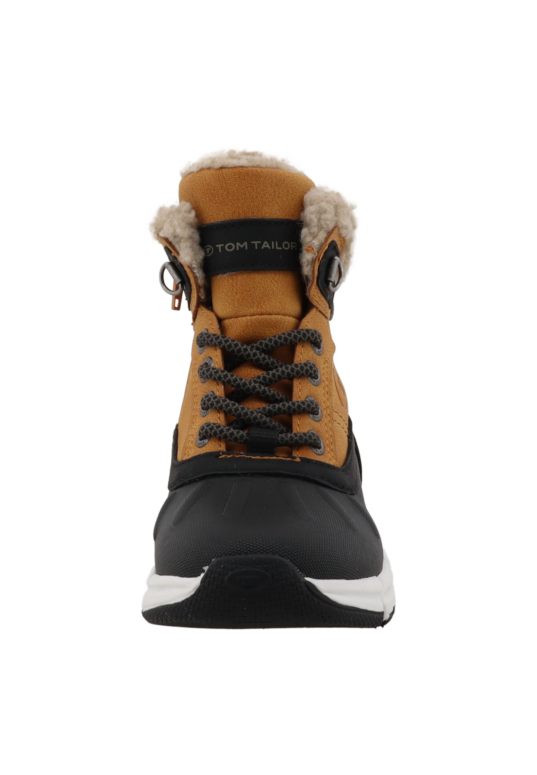 Stiefel TOM TAILOR "Tom Tailor Winter Boots", Mädchen, Gr. 28, schwarz, camel, unifarben, Schuhe Stiefel