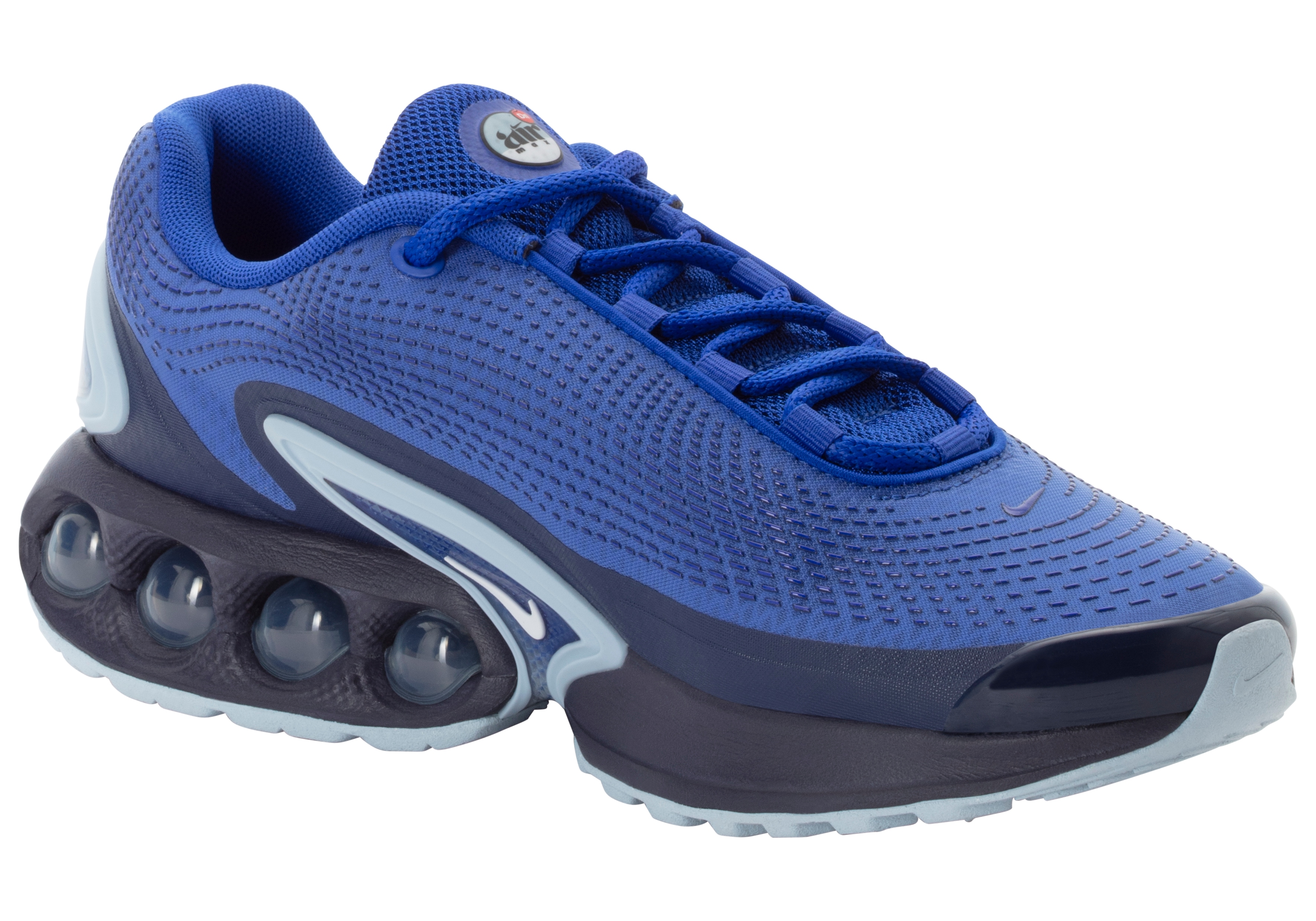 Sneaker NIKE SPORTSWEAR "Nike Air Max Dn", Herren, Gr. 44,5 (10,5), hyper blau, weiß, midnight navy, Synthetik, Textil, Schuhe Sneaker