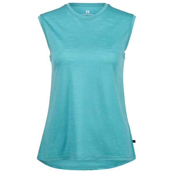 Heber Peak - Women's MerinoMix150 PineconeHe. Loose Tank - Merinoshirt Gr L türkis