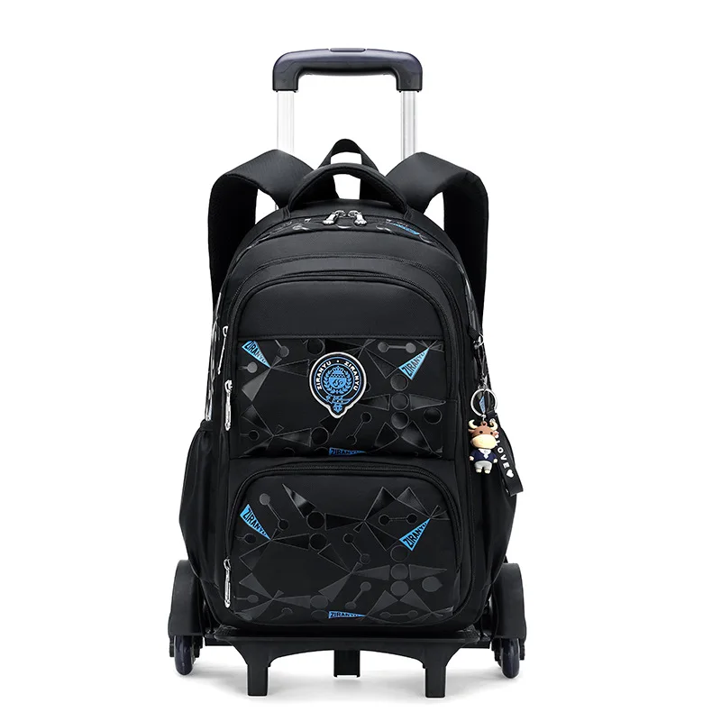 Sacs à dos scolaires à roulettes sacs d'école pour garçons sac à roulettes avec roues sac d'école orthopédique étanche sac à dos à roulettes pour étudiant