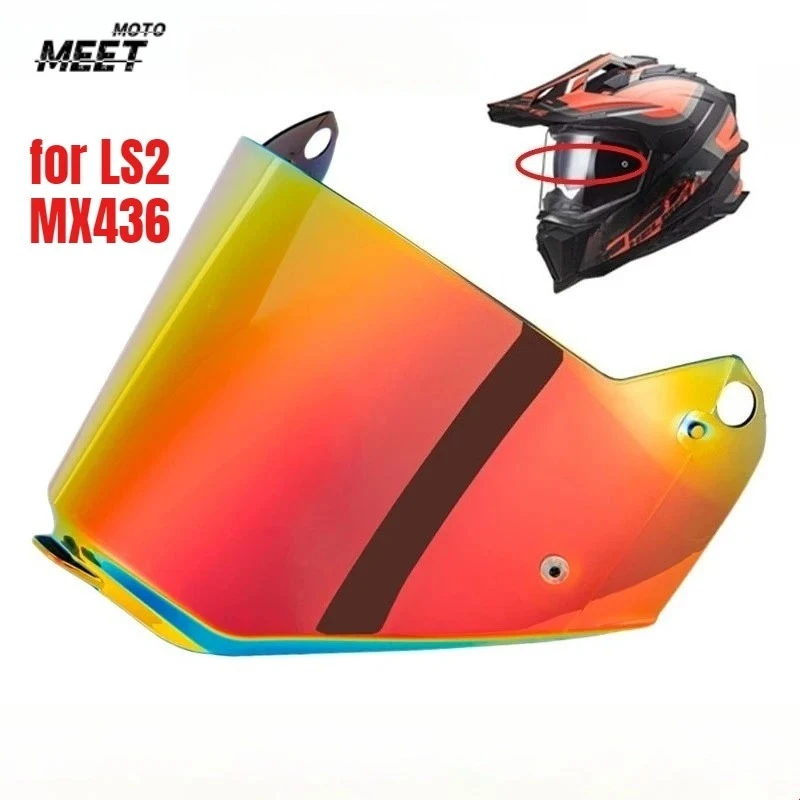 Visiera per Casco LS2 Pioneer Evo, Lente di Ricambio per Casco MX436, Visiera per Casco Moto Fuoristrada, Lente Antivento