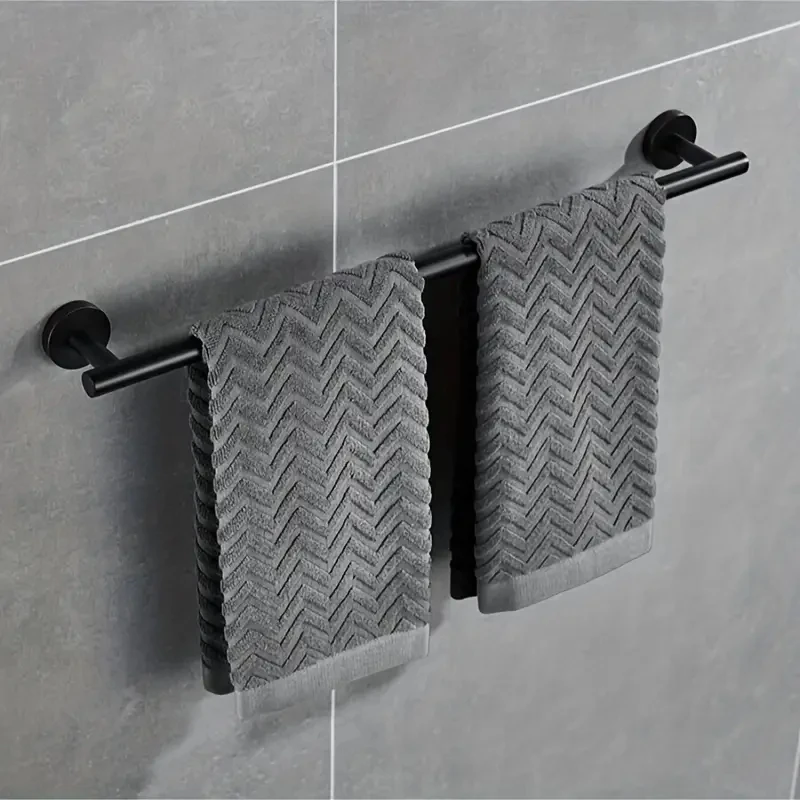 Porte-serviettes de salle de bain 60cm, anneau porte-serviettes, accessoires de salle de bain, porte-serviettes de salle de bain en acier inoxydable, porte-serviettes mural
