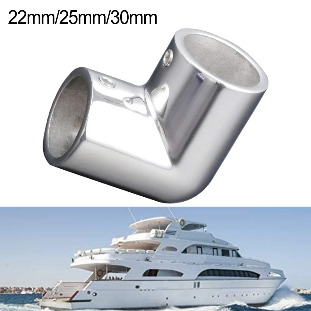 1Pcs Boot Handlauf Rohr Boot Rohr Anschluss Marine Yacht Ellenbogen Rohr Joint Edelstahl Rohr Joint Anschluss Marine Hardware Image