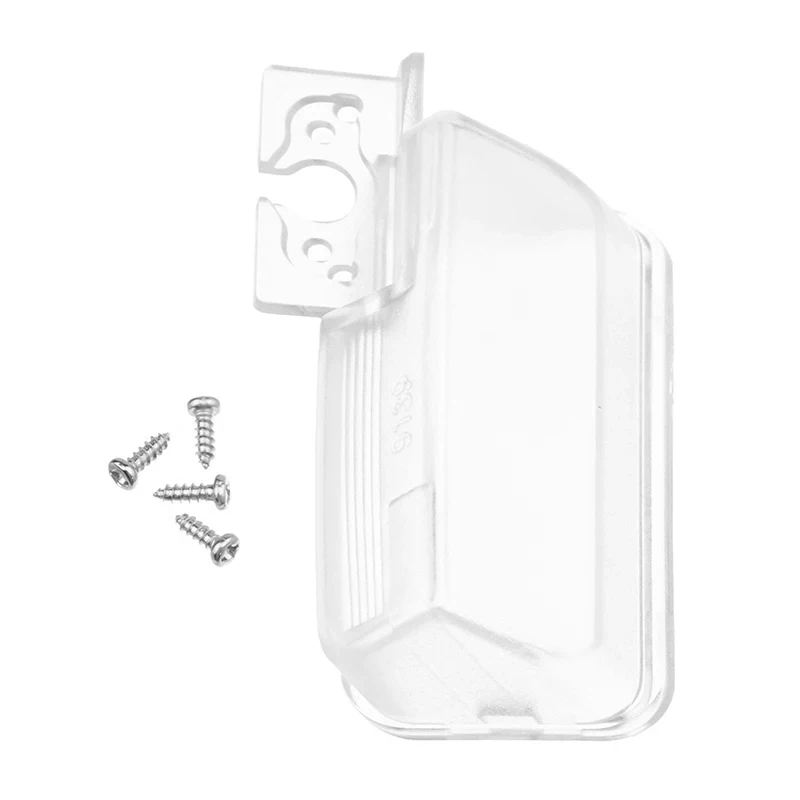 1pc Transparent Auto Rückansicht Kamera Halterung Für Peugeot Partner Tepee Für Citroen C4 L C3 Kennzeichen lichter Abdeckung 56,5*30mm Image