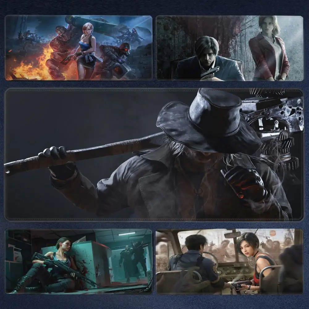 Xxl Mauspad Gamer R-Resident Evil Pc Schrank Spiel Tastatur Schreibtisch Matte Computer Gaming Zubehör HD Druck Große Mousepad Image