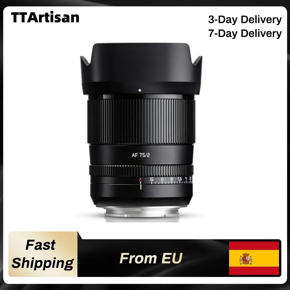 TTArtisan 75mm F2 Autofokus Vollformat-Objektiv für Sony A7M4 a6000 zve10 a6700 FX30 Nikon zfc Z9 Z50 L-Mount Spiegellose Kamera Image