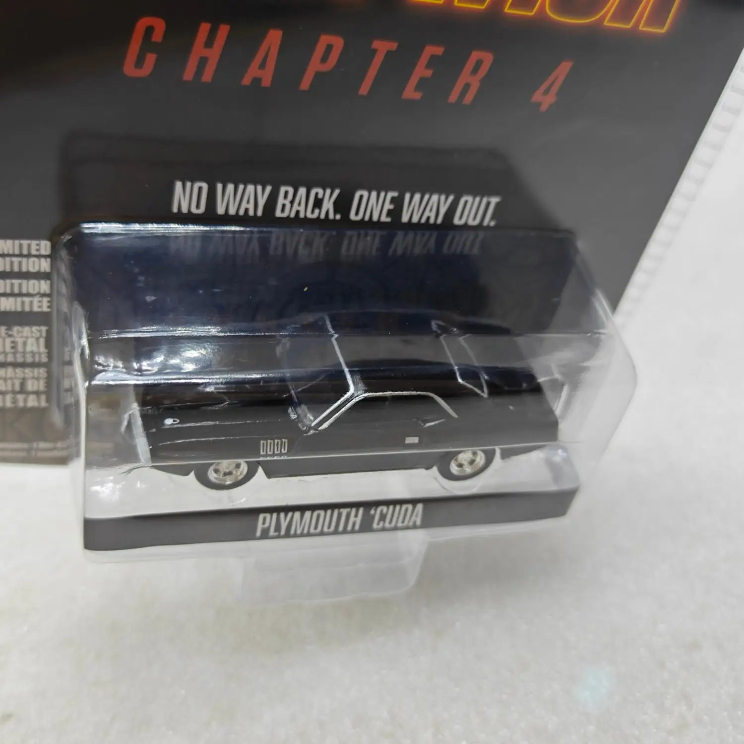 1: 64 Speed Chase 4-John Wick 1971 Plymouth Cuda 62020-F Image