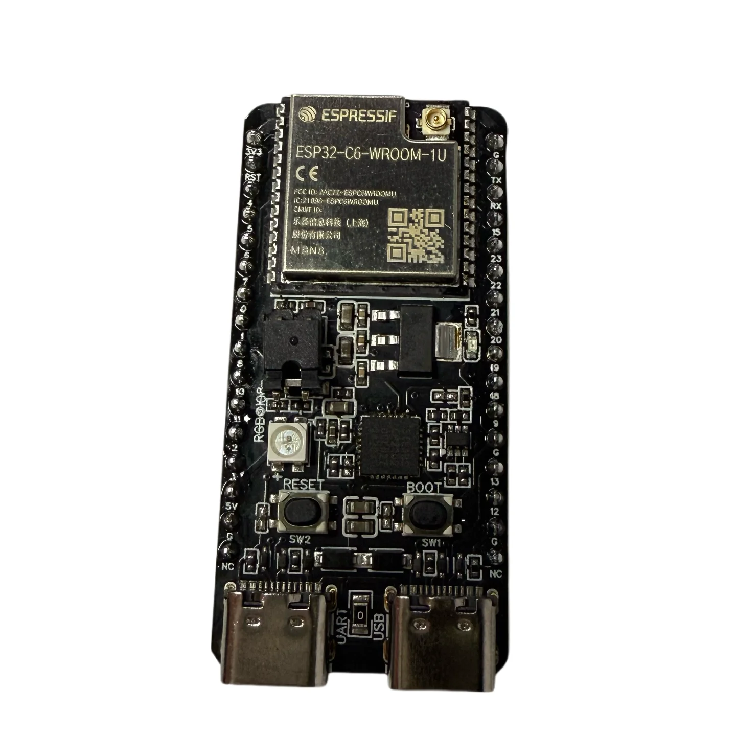 ESP32-C6-DevKitC-1U USB für CP2102 trägt ESP32-C6-WROOM-1U N8 Wi-Fi 6 BLE Zigbee Thread Development Board CP2102 Image