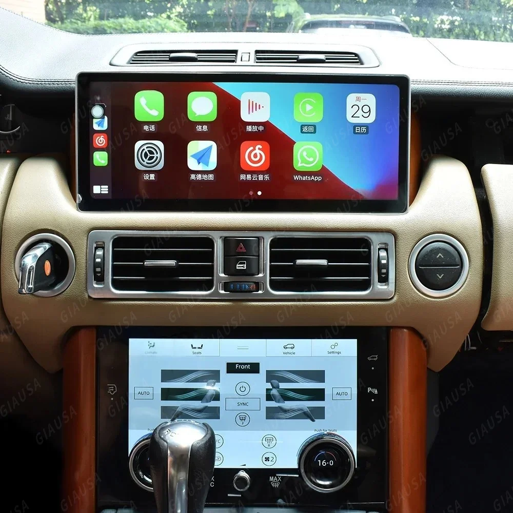 O 12,9 "Android 14 Auto Gps Navi Radio Für Range Rover Vogue L322 V8 2005-2012 Multimedia Player stereo Bildschirm Drahtlose Carplay Image