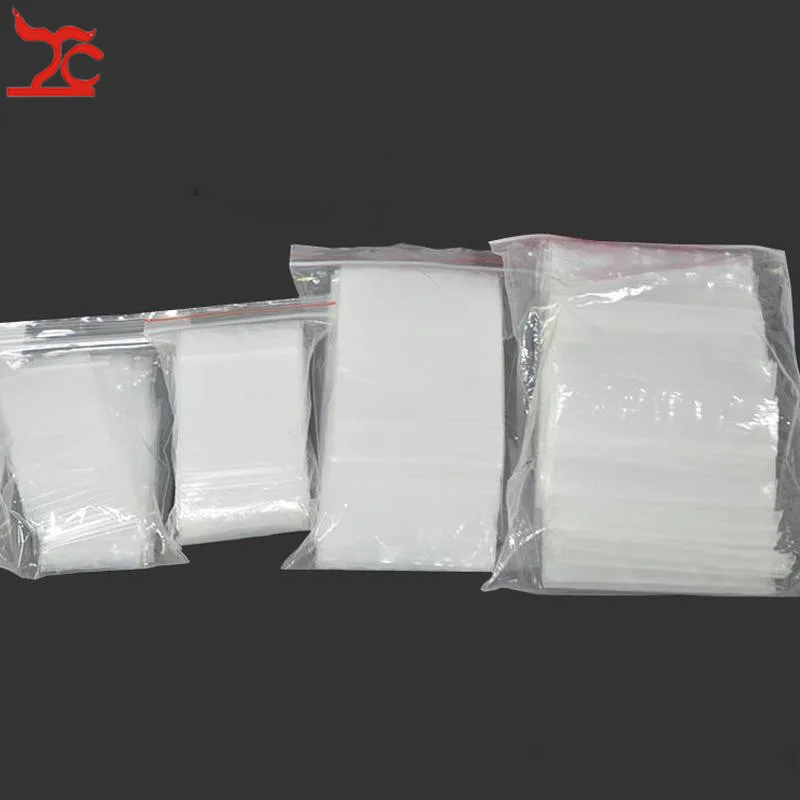 100 Stück dicke Mini-Reiß verschluss transparente Plastiktüte Reiß verschluss Reiß verschluss Reiß verschluss wieder versch ließbare Poly beutel Münz schmuck Verpackungs tasche 0,12mm Image