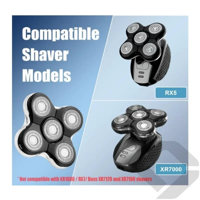 Original für Remington 5D RX5/XR7000/XR1500 Kopf Klinge Smart Razor Zubehör Männer Multi Funktion Waschbar Rotary Barber rasierer Image