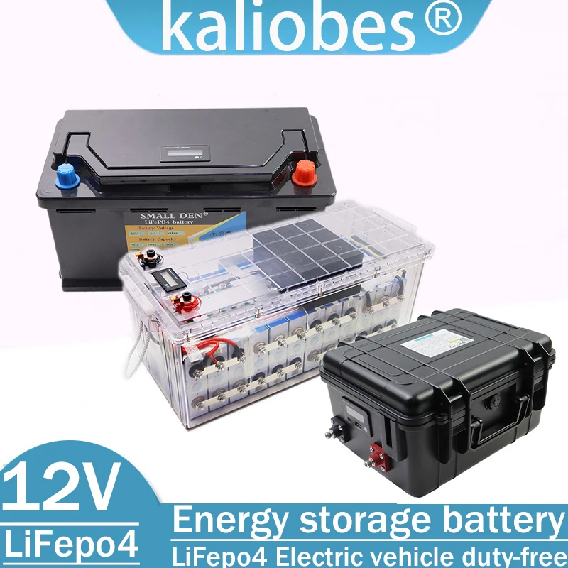 12V/12,8V 600Ah 300Ah 160Ah 120Ah 100Ah 90Ah 80A 30A Lithium-Eisenphosphat-Batterie Reisekamp 14,6V Golfwagen Geländewagen Image