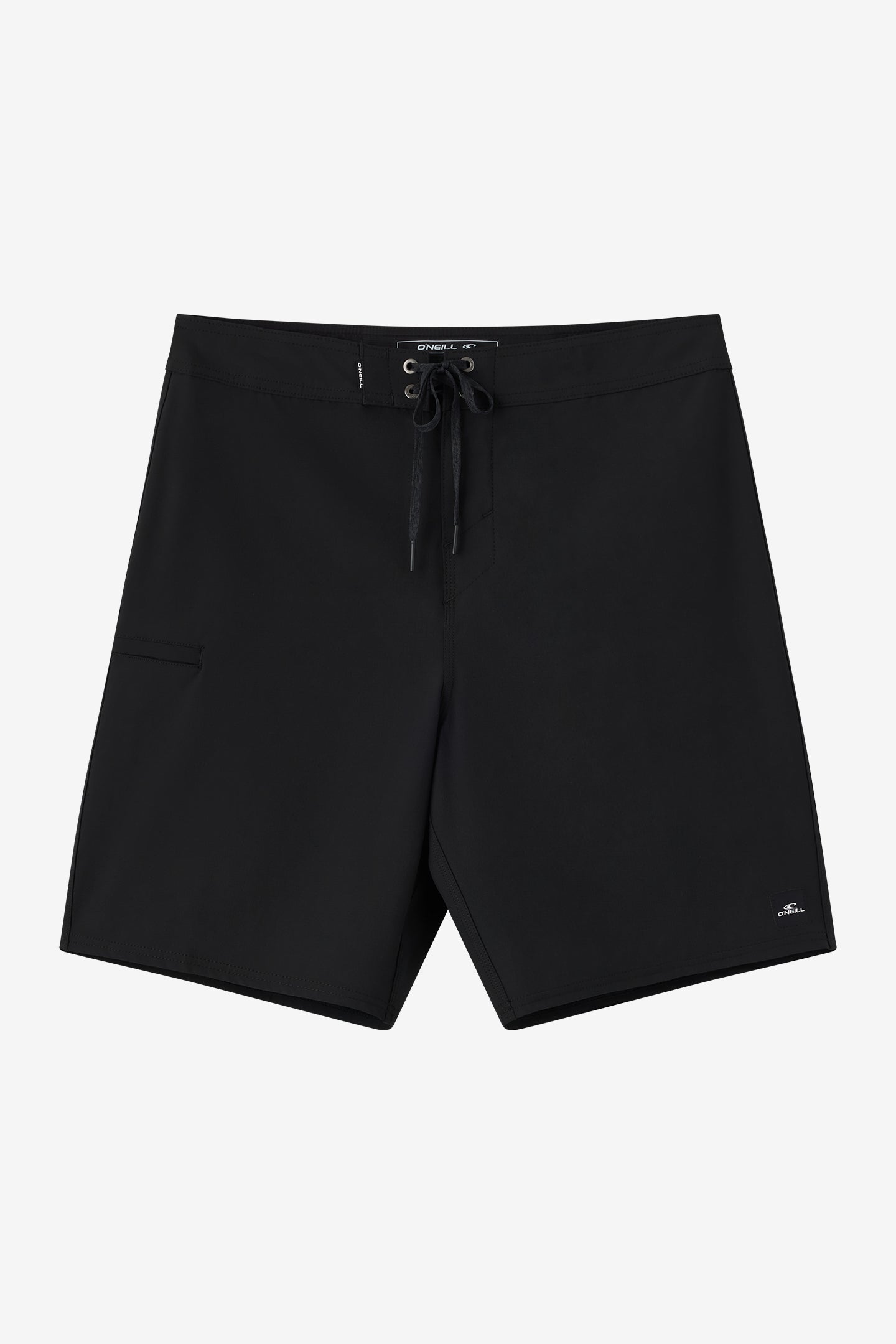 O'Neill Men's Hyperfreak Heat Solid 19"" Board Shorts in Black, Size 42, Elastane/Polyester
