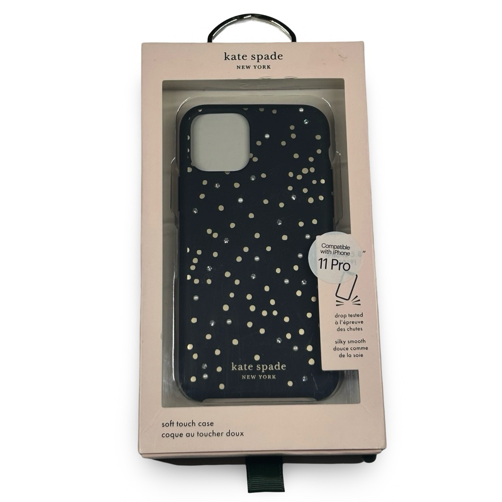 Kate Spade Cell Phones & Accessories | Kate Spade Apple Iphone 11 Pro Soft Touch Cell Phone Case Protective Designer | Color: Black | Size: Iphone 11 Pro