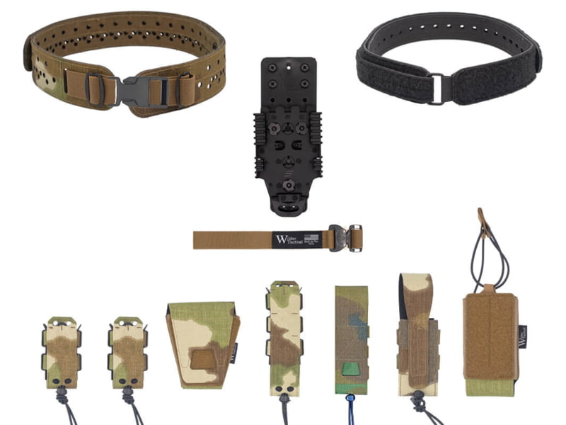 Wilder Tactical HITMAN GEAR Charlie TruForm Mid LE Belt Package - Women's QLS Receiver Plastic Buckle Nemesis Woodland XS-LG 26-40 WHMGCHLEPNEM00