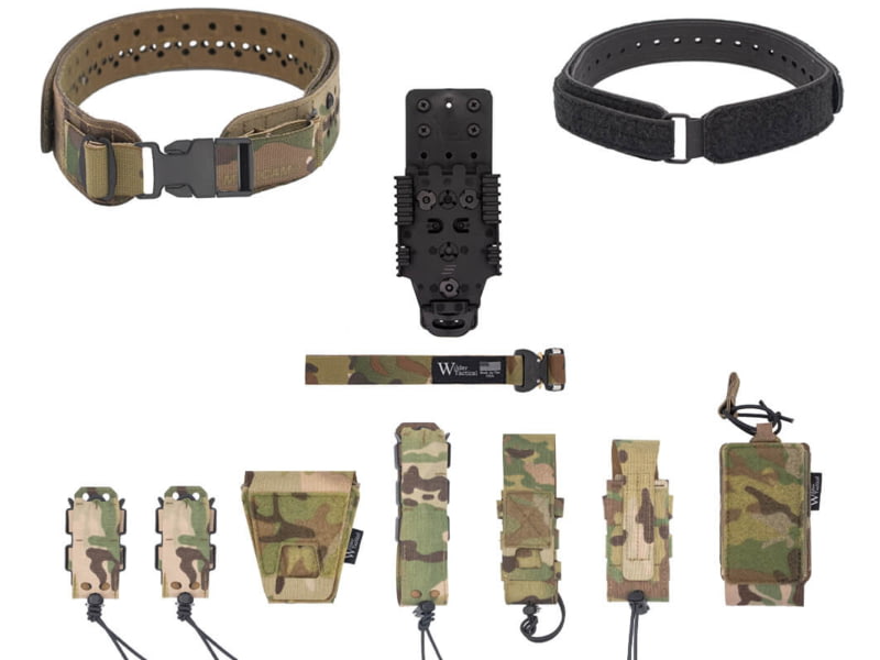 Wilder Tactical HITMAN GEAR Charlie TruForm Mid LE Belt Package - Women's QLS Receiver Plastic Buckle Multicam XS-LG 26-40 WHMGCHLEPMC00