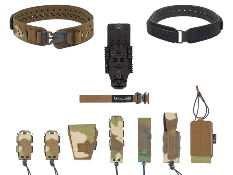 Wilder Tactical HITMAN GEAR Charlie TruForm Full LE Belt Package - Women's QLS Receiver V-Buckle Nemesis Woodland XS-LG 26-40 WHMGCHLEPNEM10