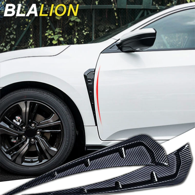 BLALION Auto Parafango Laterale Copertura di Sfiato Parafango Ala Laterale Universale Air Vent Hood Aspirazione Parafango Copertura Car Styling Accessori Esterni