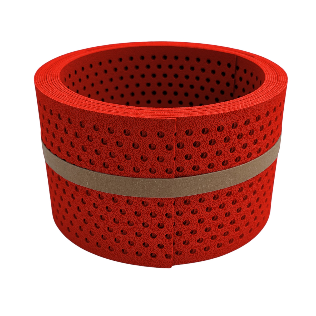 zaun|zu® Sichtschutz Premium Halbe Set gelocht Einzelstreifen Rot 2,55m Image