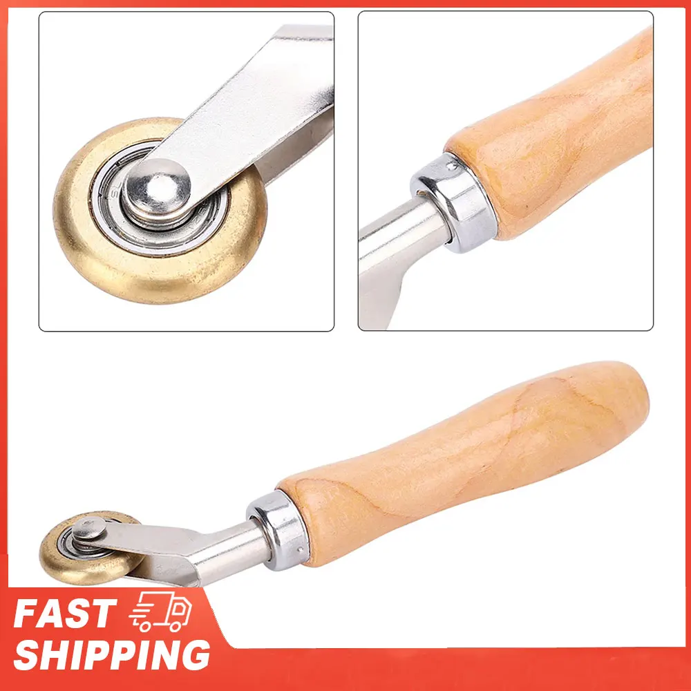 Handrolle, wasserdichtes Membranmaterial, Ecknaht, Messing, Pressrad, Schweißen, Handrolle, Handnahtrolle, Schweißen Image