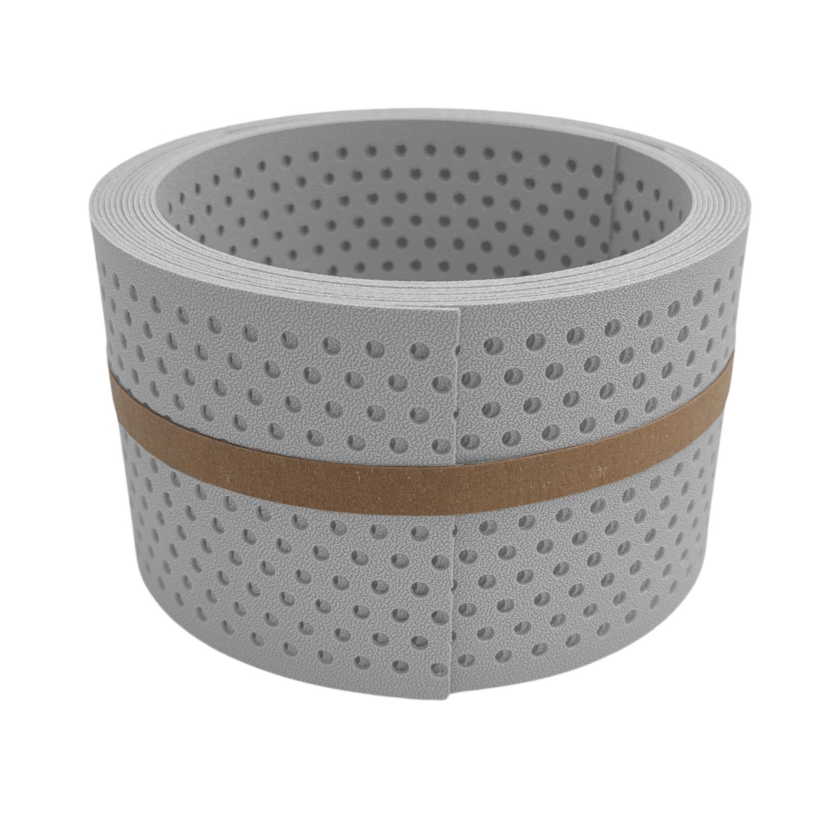 zaun|zu® Sichtschutz Premium Halbe Set gelocht Einzelstreifen Lichtgrau 2,55m Image