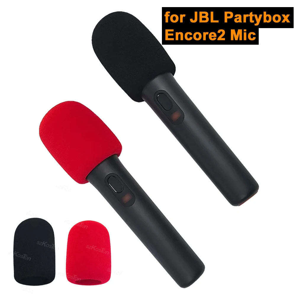 2PCS Schwamm Schaum Abdeckung für JBL Partybox Encore2 Mic Windschutzscheibe für JBL Partybox Drahtlose Mikrofon Abdeckung Schaum Image