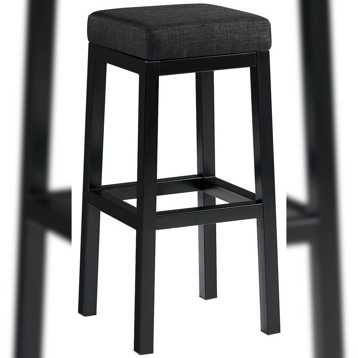 CLP Barhocker Taylor Sitzhöhe 83 cm Metallgestell schwarz dunkelgrau/Stoff Image