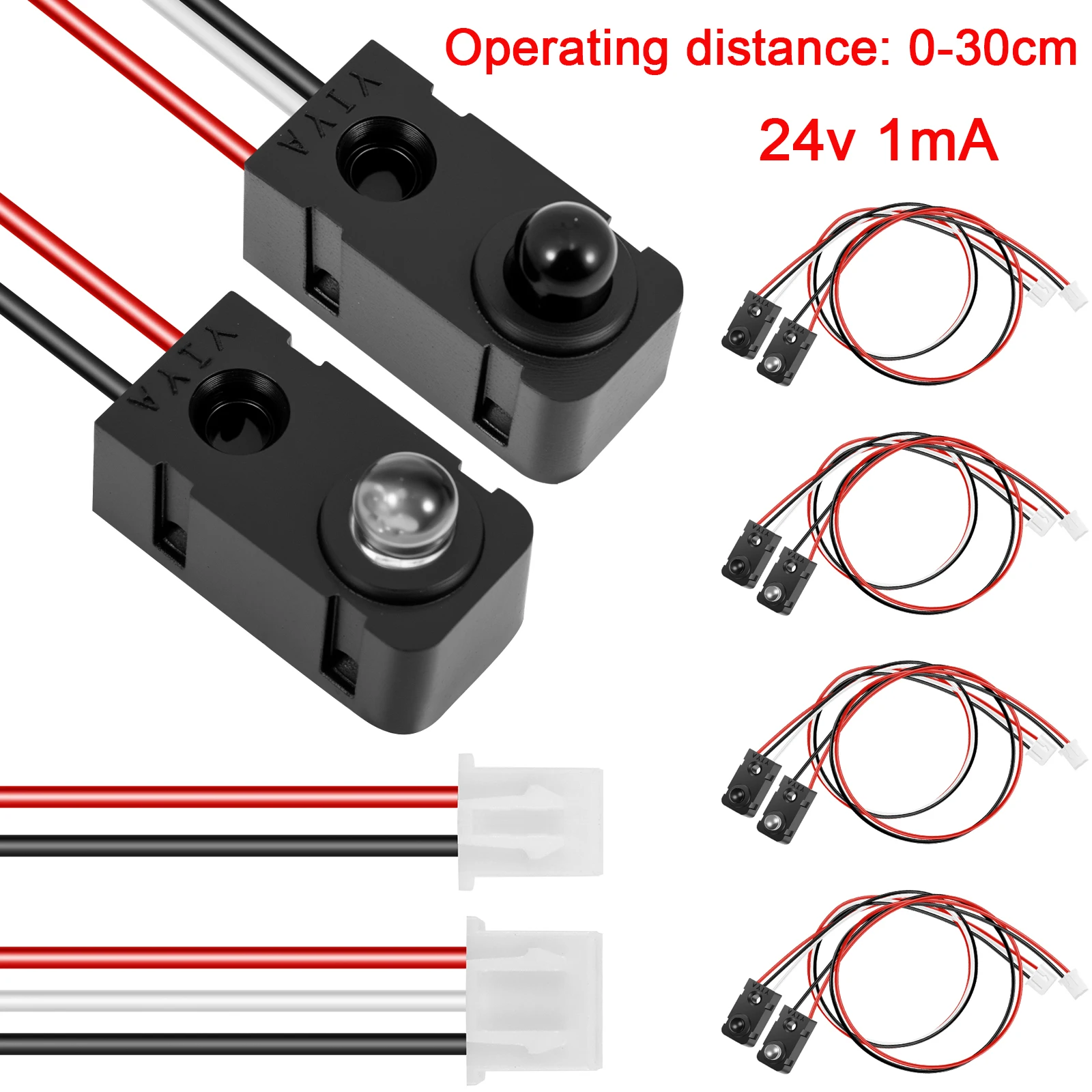 4 Paar Infrarot-Lichtschrankensensoren, störungsfrei, hochpräzise LED-Zählmodul-Sensoren für die Elektronikindustrie Image
