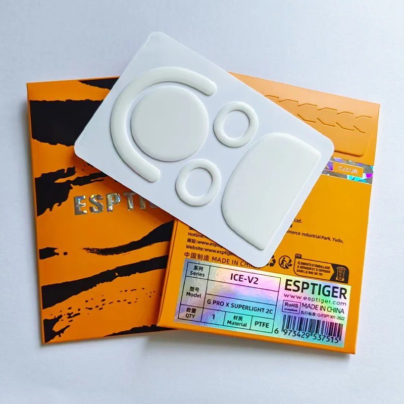 Esports Tiger Gaming ICE-Version Mausfüße Maus Skate für Logitech G Pro X Superlight 2C Maus Weiß Glides Edge Image