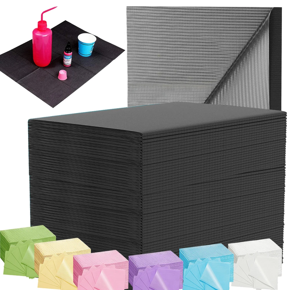 100/50/5 stücke Einweg Wasserdichte Tattoo Sauber Pad Tücher Dental Piercing Lätzchen Wasserdichte Blätter Papier Tattoo Zubehör Image