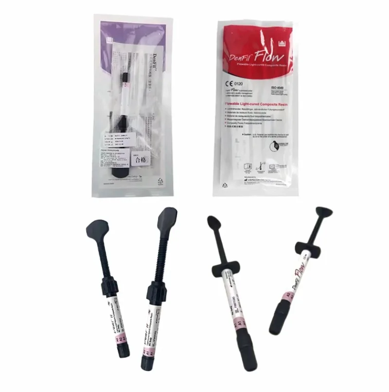Denfil Flow Harz Dental Materialien Lichthärtende Verbundflüssigkeit Feste Mundhöhle Zahnmedizin Pflege Reparatur Füllwerkzeuge Image
