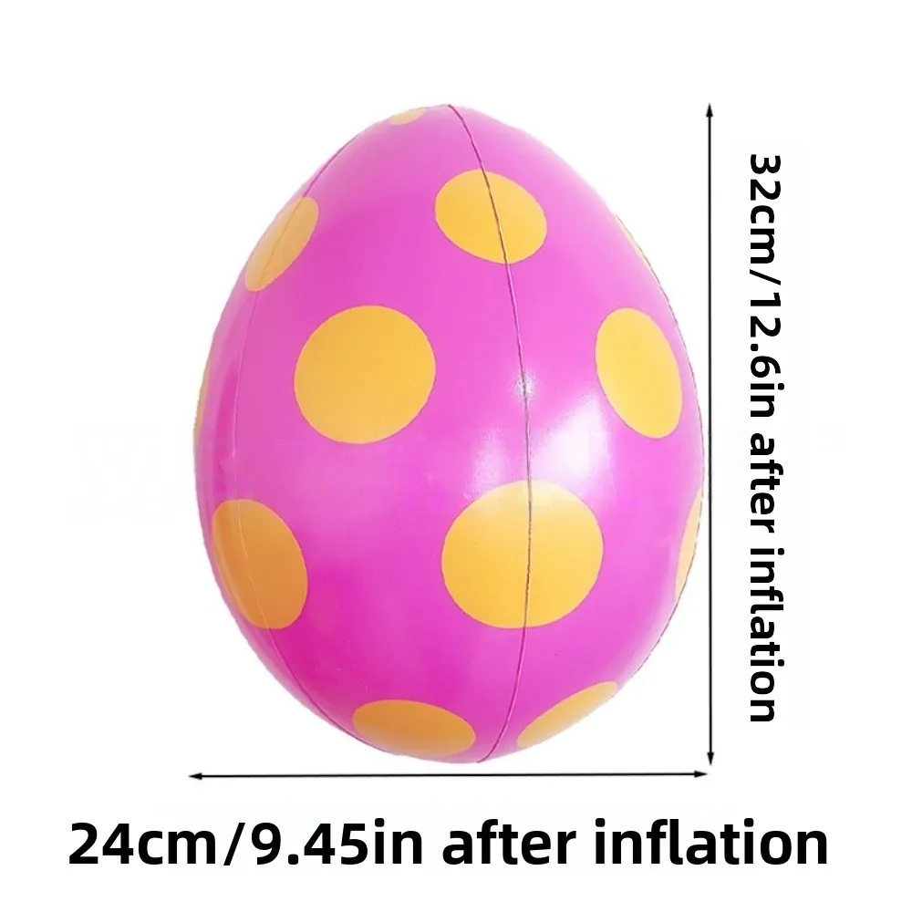 1/3/5 Stück PVC Aufblasbare Eier-Bälle für Ostern, Karneval, Geburtstag, Schule, Kindergarten, Outdoor-Dekoration, Ballon-Geschenk Image