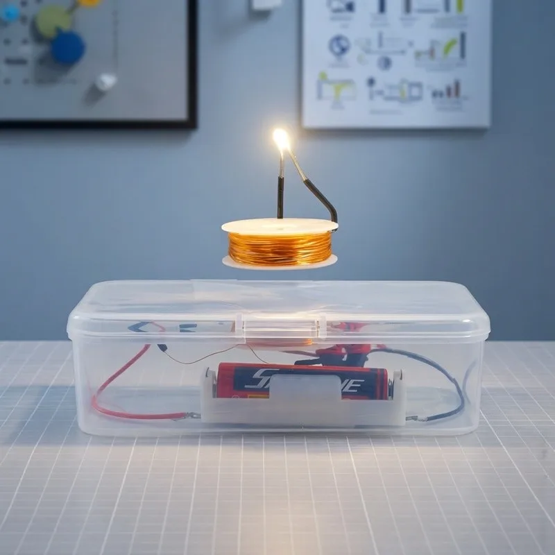 DIY Elektromagnetismus-Experimentier-Set STEM Lehrreiches Levitationstechnologie-Set für Grundschulen Elektrizitäts-Wissenschafts-Lernmaterialien Image