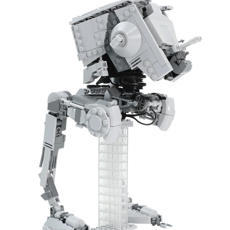 Gelenkige AT-ST MOC-Bausteine, Space Wars Chicken Walker mit beweglichen Beinen V3.0, Scout Walker-Modell für erwachsene Fans Image