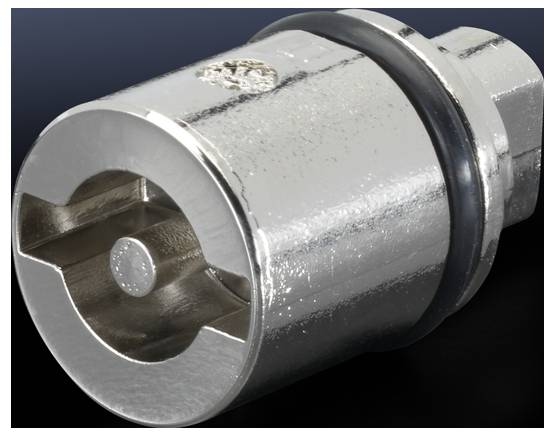 Rittal SZ 2466.000 Verschlusseinsatz Doppelbart Druckguss 1 St. Image