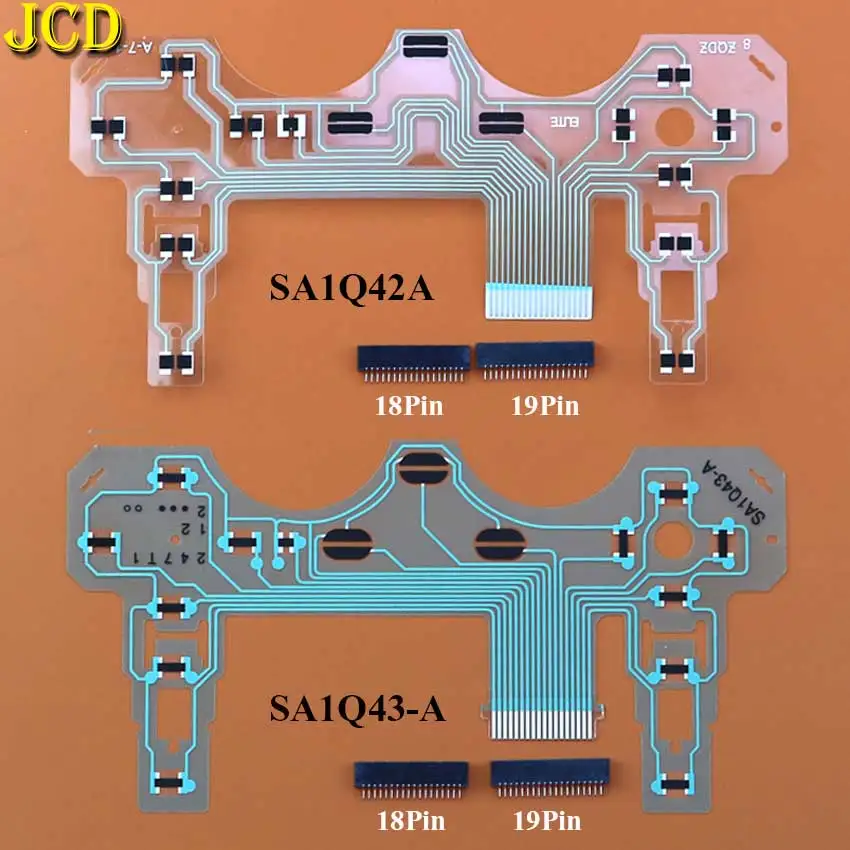 Band Platine Film Joystick Flex Kabel Leitfähigen Film Für PS2 SA1Q42A SA1Q43-A Controller 18pin 19Pin Buchse Stecker Image