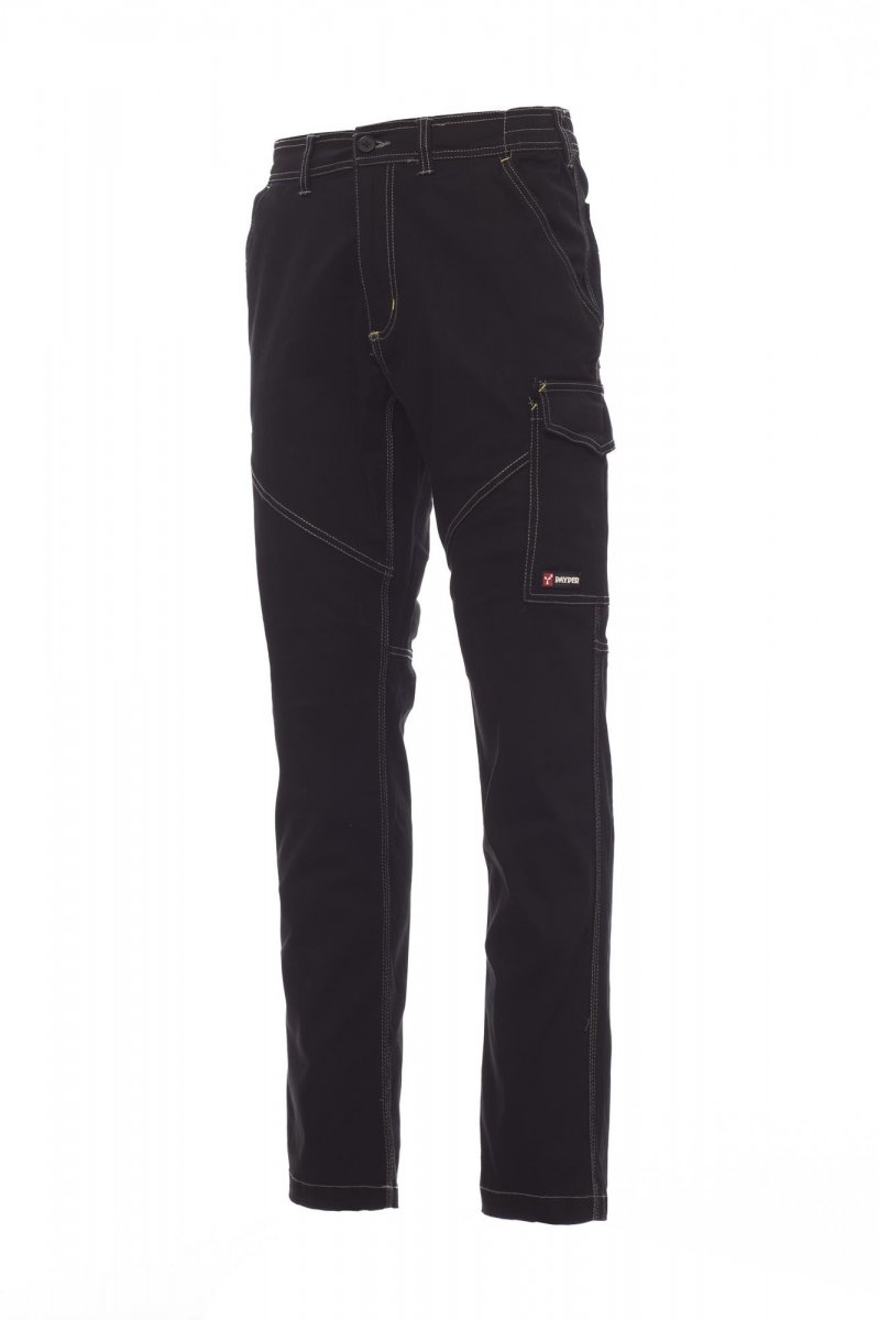 PAYPER Arbeitshose WORKER STRETCH - Unisex - Lock System - Dreifachnähte schwarz XS Image