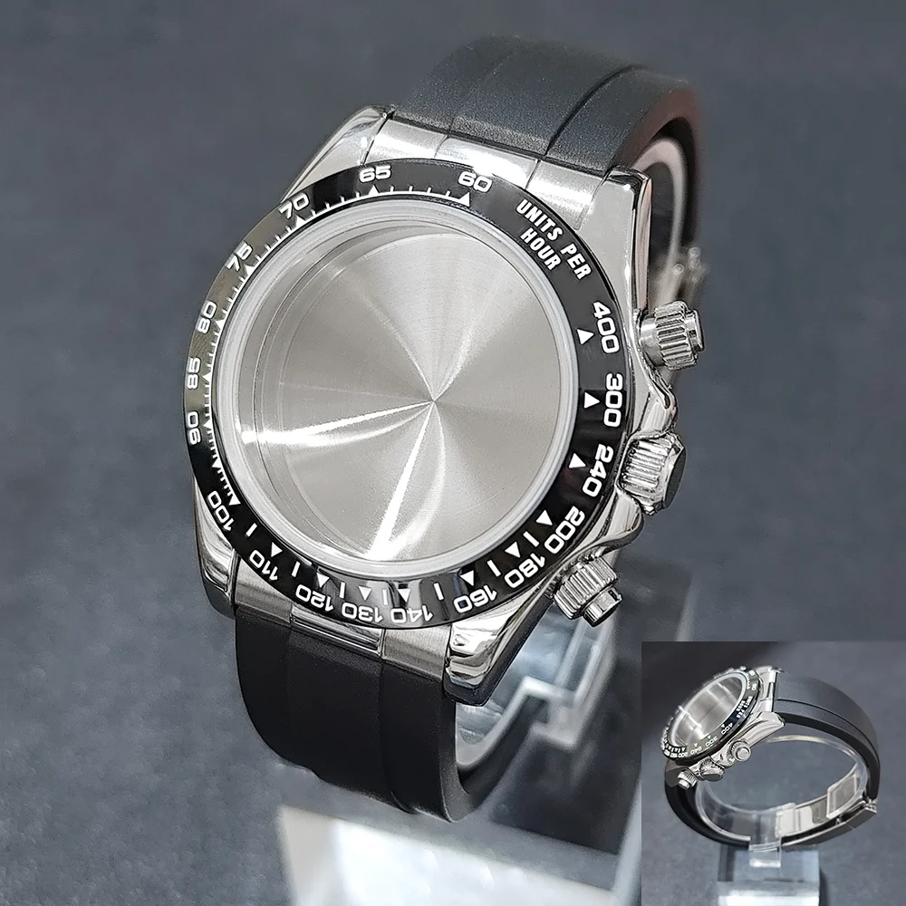 VK63 Gehäuse VK63 39 mm Gehäuse VK63 Uhrwerkgehäuse passend für 29 mm Zifferblätter VK63 Uhrenzubehör Vk63 Uhren Ersatzteile Kautschukarmband Image